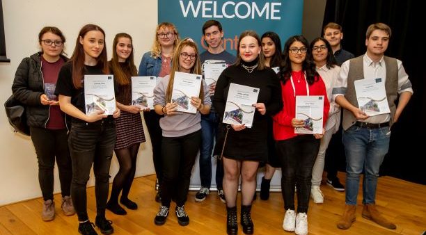 Central Saint Michael's Sixth Form A Level award winners group