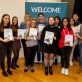 Central Saint Michael's Sixth Form A Level award winners group