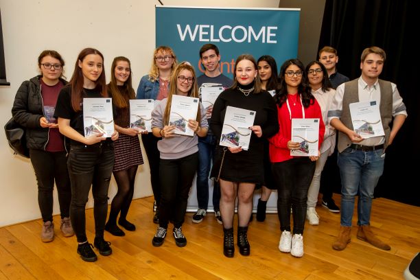 Central Saint Michael's Sixth Form A Level award winners group