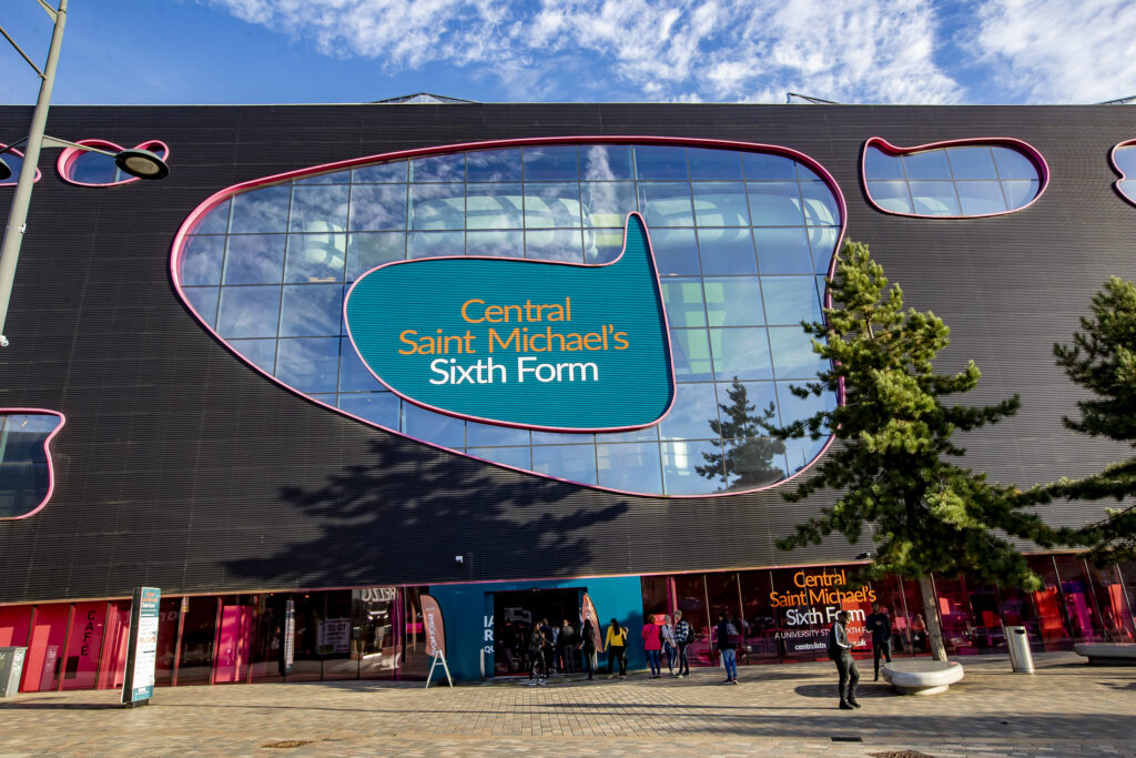 Exterior of Central Saint Michael's Sixth Form