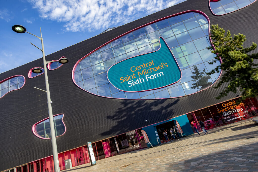 Exterior of Central Saint Michael's Sixth Form