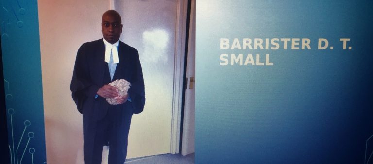 Screenshot of Barrister D.T. Small's presentation