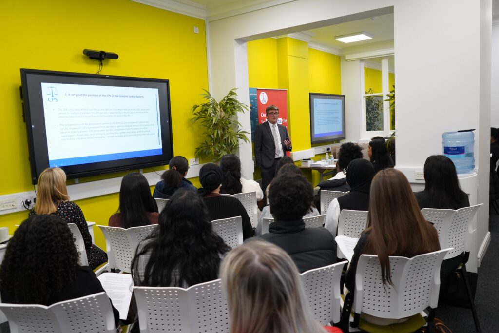 Work experience talk for Law students from CPS