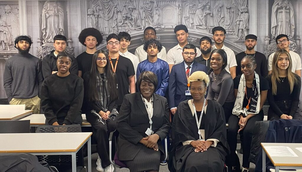 Business & Law students ready for their mock trial