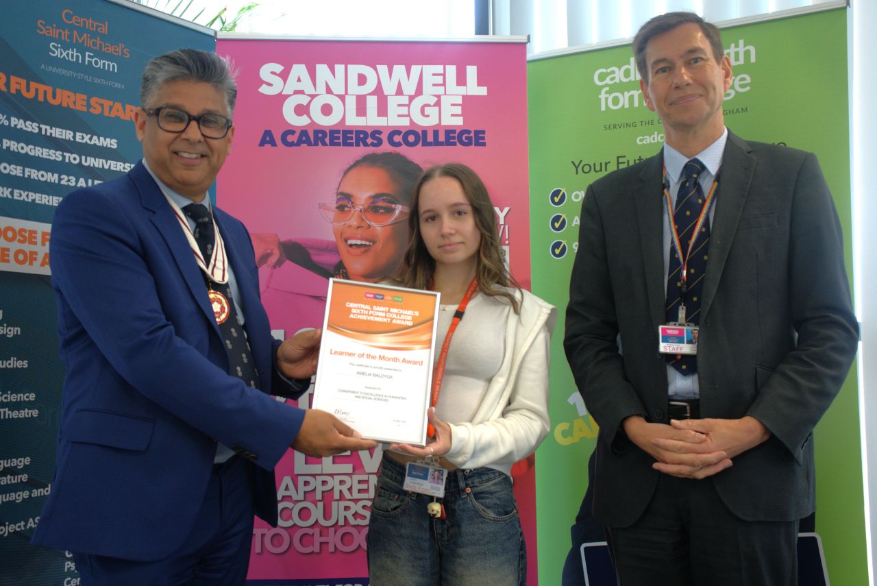 Learner of the Month Celebration with Matt Lamb, student and Deputy Lieutenant