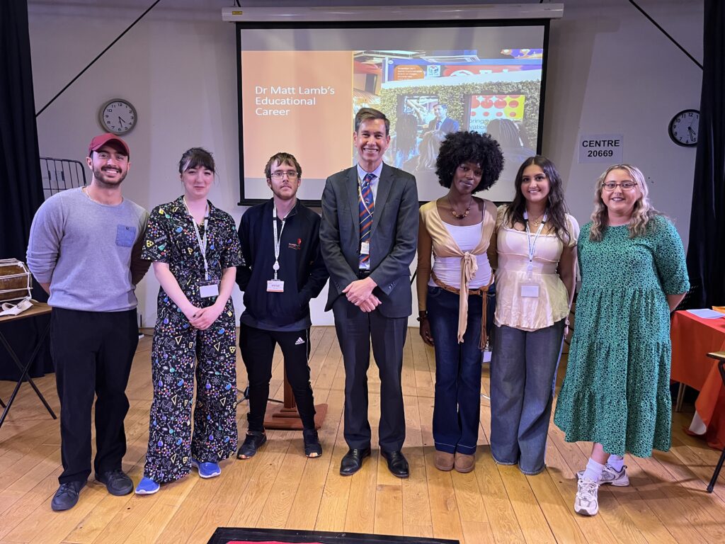 Campus Principal Dr Matt Lamb with alumni