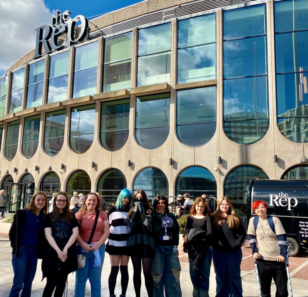 A Level Drama students at The Rep Theatre