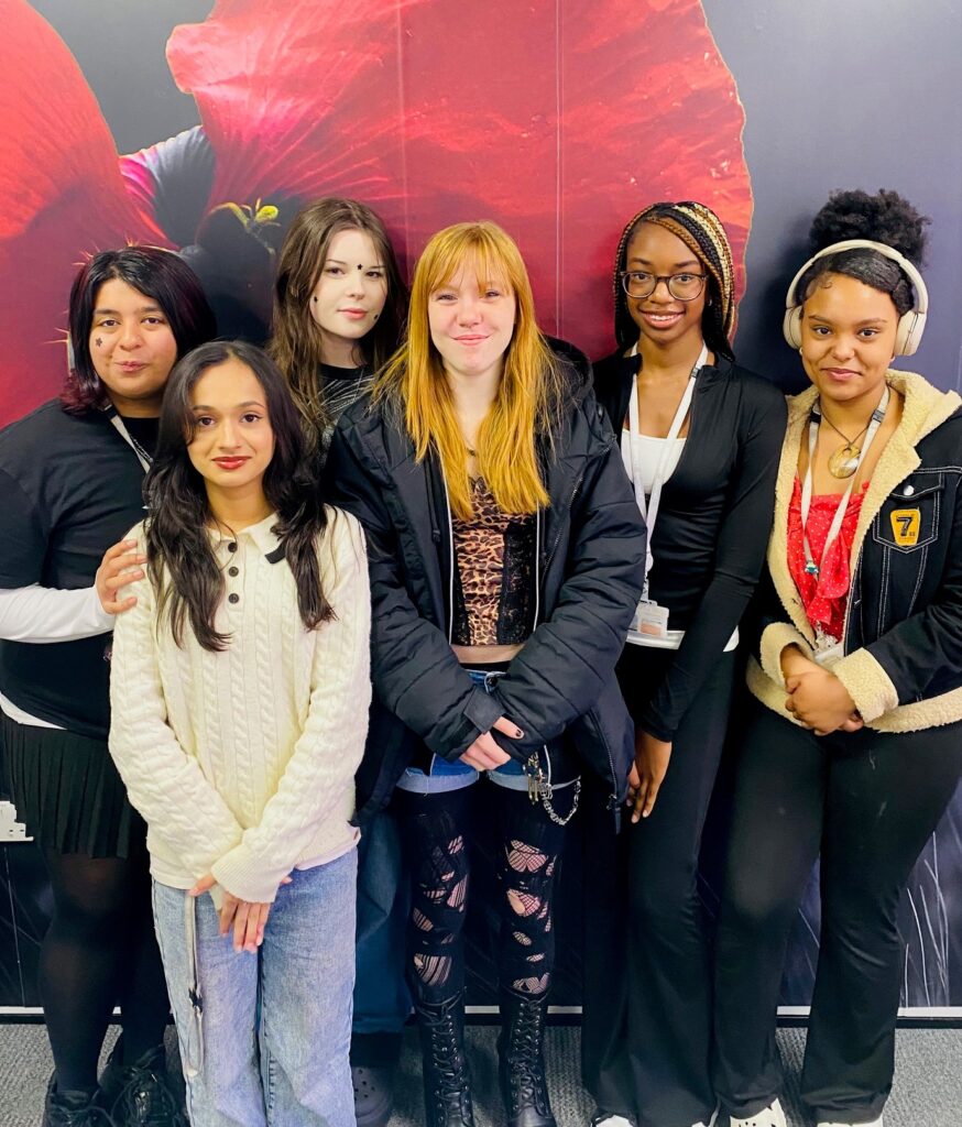Six Acting students standing in a group